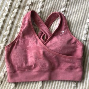 Gymshark Camo Seamless Sportsbra- pink